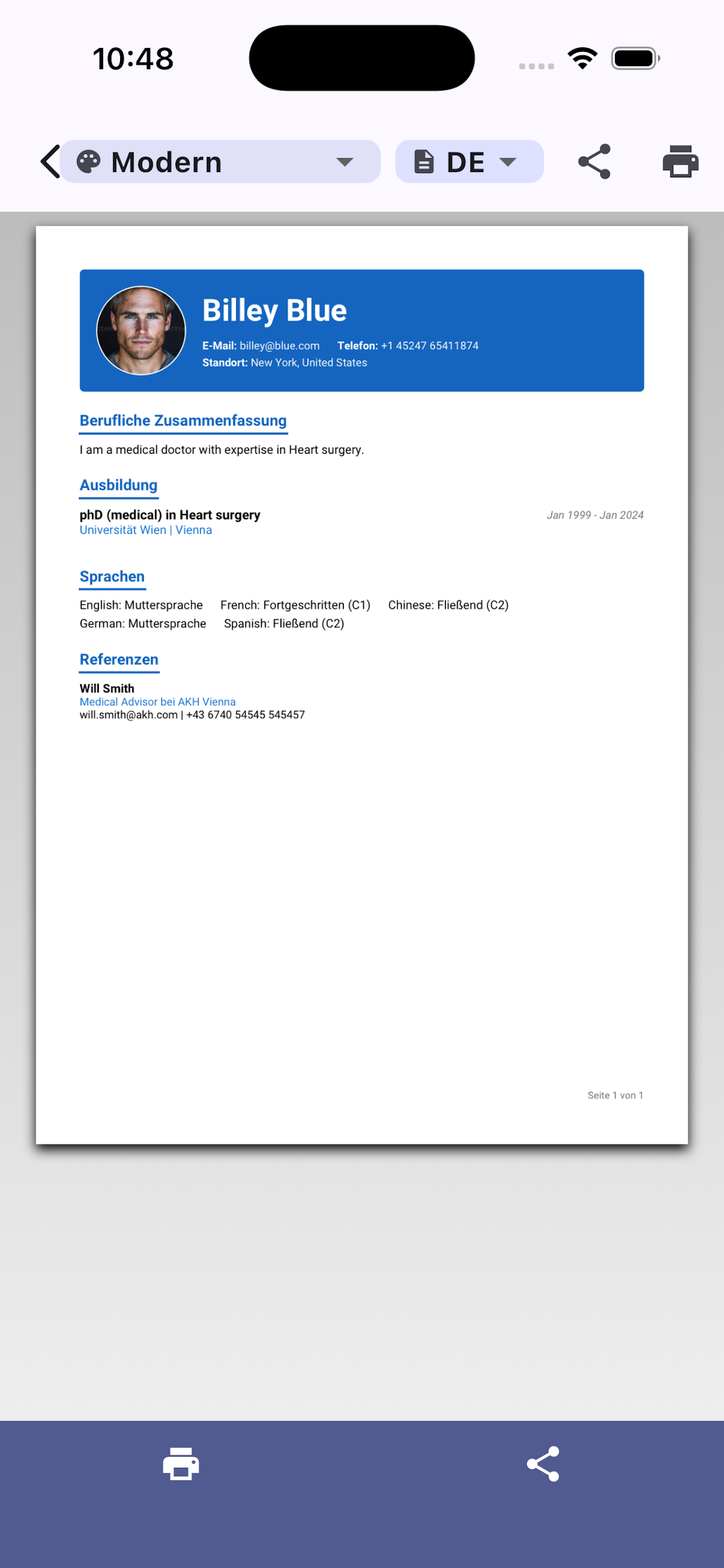 CV Application Erfahrung